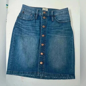 J.Crew Women's Trademark Denim Skirt Sz‎ 26